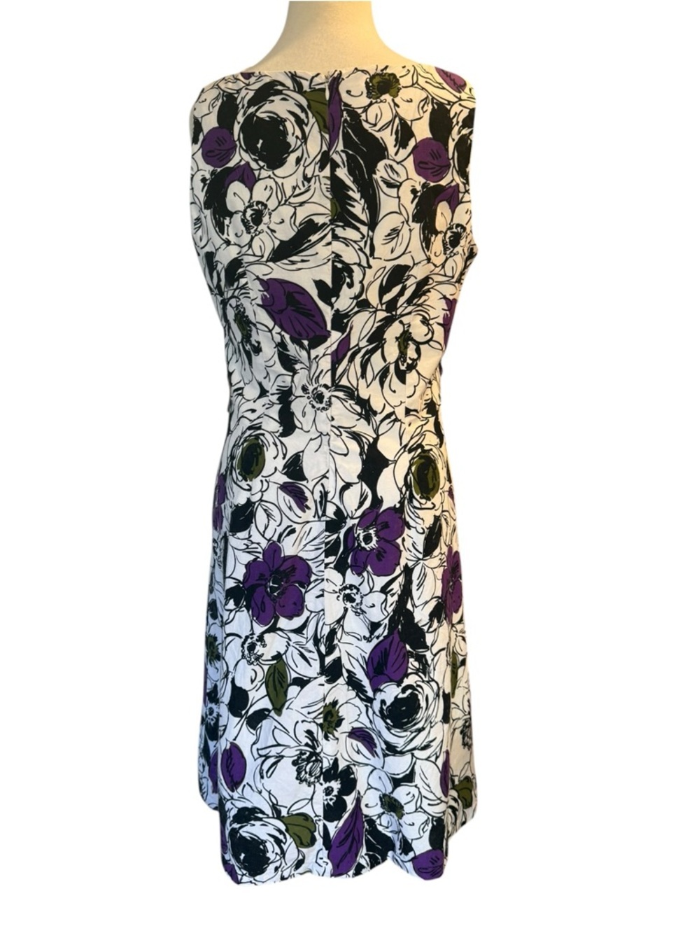 Jessica Howard Sleeveless Floral Fit & Flare Knee Length Dress Size 12 - Picture 3 of 11